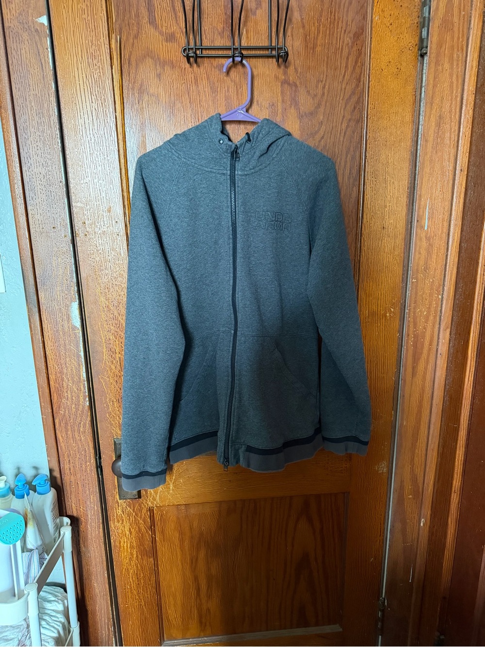 Under Armour Dark Gray Full-Zip Hoodie Jacket